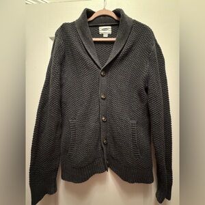 Old Navy Men’s Charcoal Textured Cardigan - S